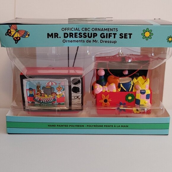 Main and Local Mr. Dressup Ornament Gift Set Pack of 2 CBC BNIP - Picture 1 of 7